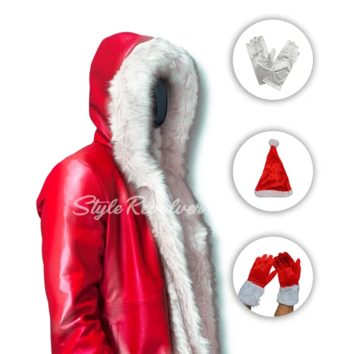 Christmas Chronicles Kurt Russell Santa Clause Leather Coat