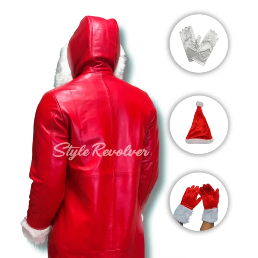 Christmas Chronicles Kurt Russell Santa Clause Leather Coat