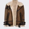Classic B3 Brown Shearling Leather Jacket