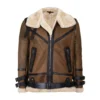 Classic B3 Brown Shearling Leather Jacket