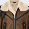 Classic B3 Brown Shearling Leather Jacket