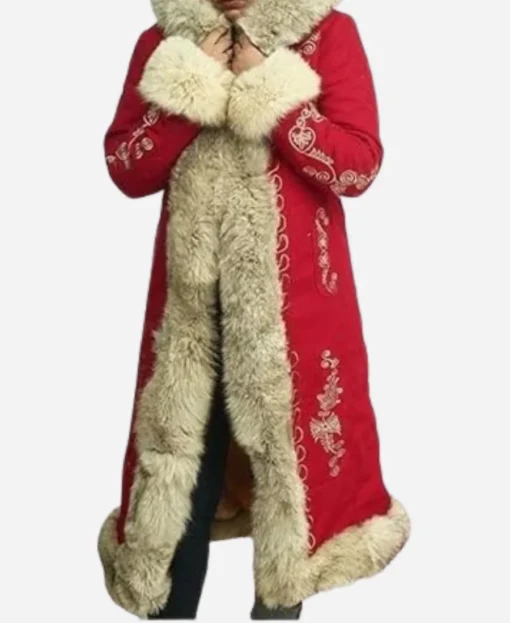 The Christmas Chronicles Goldie Hawn Red Wool Coat