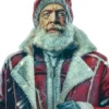 JK Simmons Red One Santa Clause Leather Coat