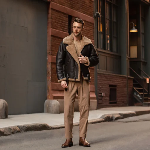 RAF Fighter Weight Sheepskin Bomber Jacket