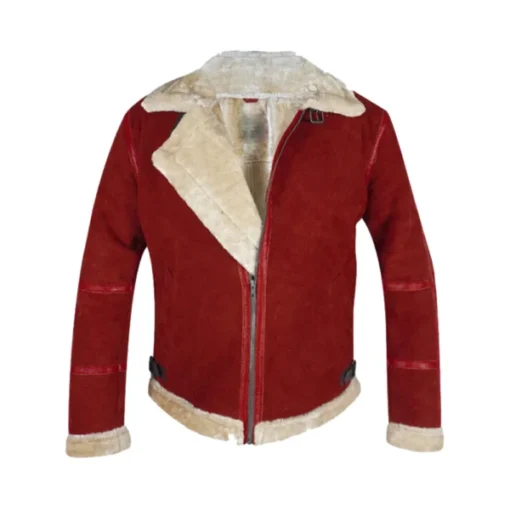 Ryan Reynolds Spirited Red Suede Leather Jacket