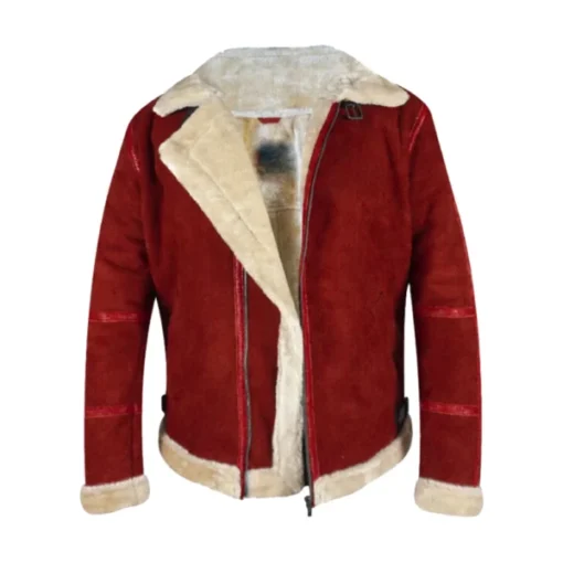 Ryan Reynolds Spirited Red Suede Leather Jacket