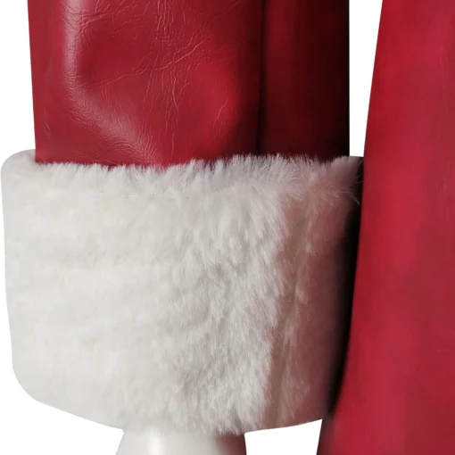 David Harbour Violent Night Santa Claus Leather Coat