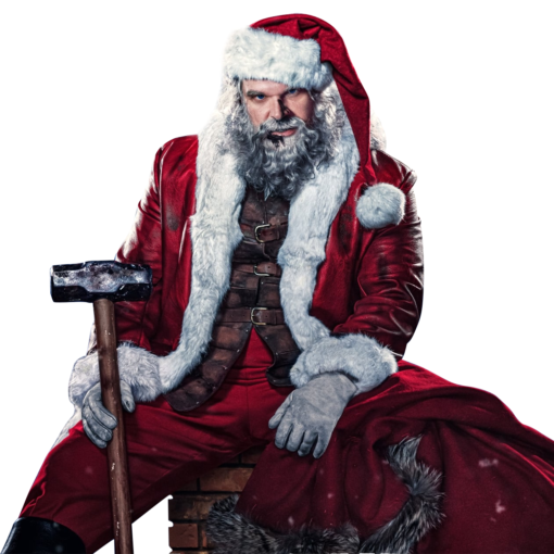 David Harbour Violent Night Santa Claus Leather Coat