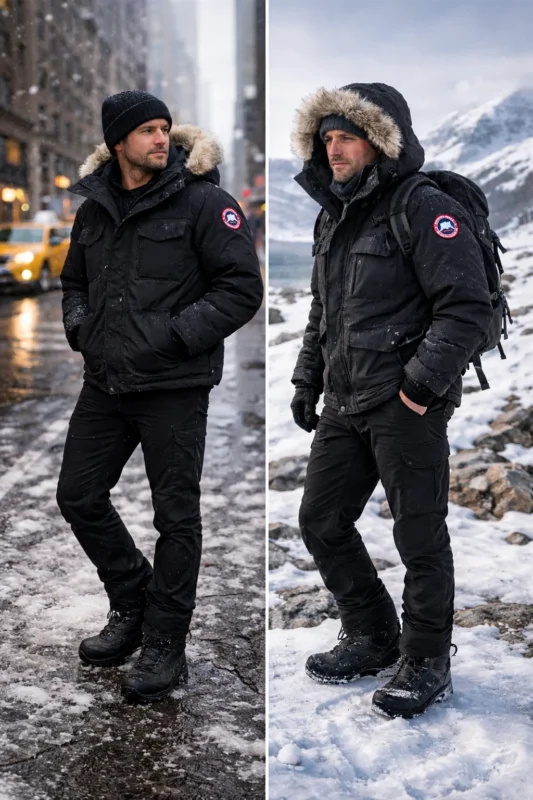 canada goose jacket used in city winter and extreme cold conditions