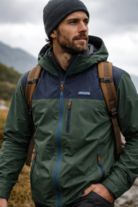 patagonia jacket in cold weather conditions
