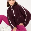 Abbott Elementary Janine Teagues Burgundy Sherpa Jacket