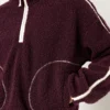 Abbott Elementary Janine Teagues Burgundy Sherpa Jacket
