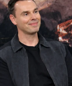 Access Daily 2026 Brendon Burchard Suede Bomber Jacket