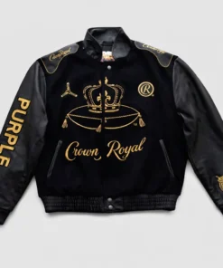 Crown Royal x Purple Brand Varsity Jacket