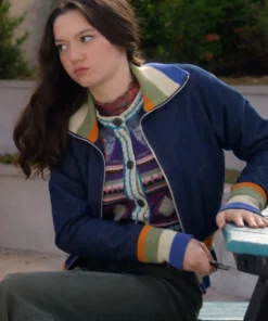 Electric Bloom 2026 Ruby Marino Denim Zip Jacket