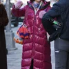 Elsbeth Carrie Preston Purple Long Coat