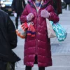 Elsbeth Carrie Preston Purple Long Coat