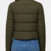 Gracewood Olive Puffer Jacket