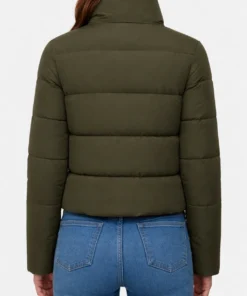 Gracewood Olive Puffer Jacket