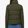Gracewood Olive Puffer Jacket