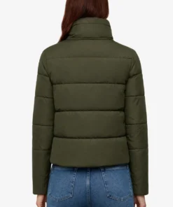 Gracewood Olive Puffer Jacket