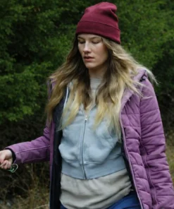 Hunting Season Sofia Hublitz Purple Puffer Jacket