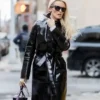 Kate Hudson Leather Coat