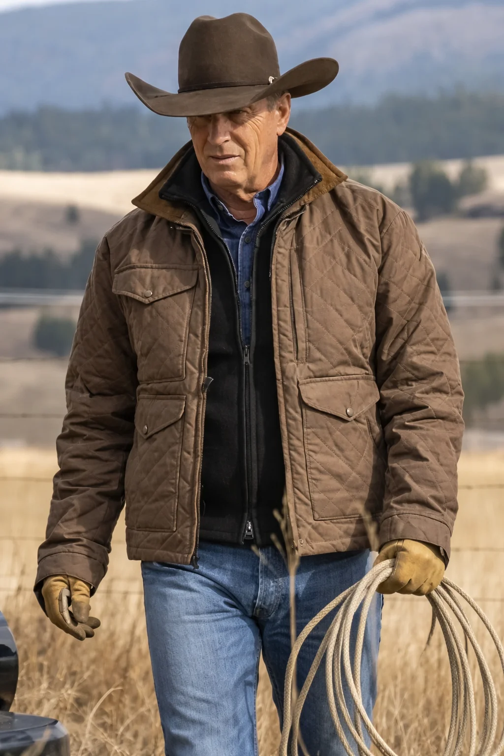 Kevin Costner Yellowstone Jacket