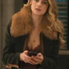 Lucy Albright Tell Me Lies S03 Fur Collar Jacket