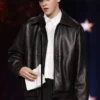 Owen Cooper Critics Choice Awards Leather Jacket