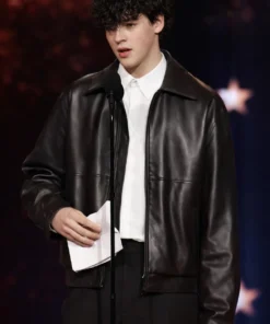 Owen Cooper Critics Choice Awards Leather Jacket