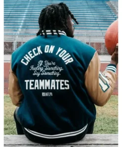 Philadelphia Eagles AJ Brown Varsity Jacket