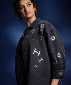 Star Wars Darth Vader Rhinestone Black Denim Jacket