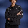 Star Wars Darth Vader Rhinestone Black Denim Jacket