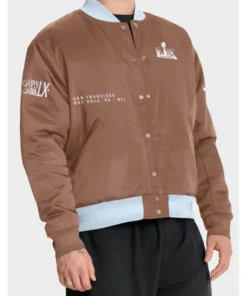Super Bowl LX Legacy Brown Bomber Jacket
