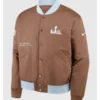Super Bowl LX Legacy Brown Bomber Jacket