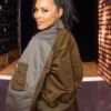 Tamron Hall Show Amirah Vann Oyeku Satin Bomber Jacket