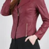 The Today Show Hoda Kotb Red Leather Jacket