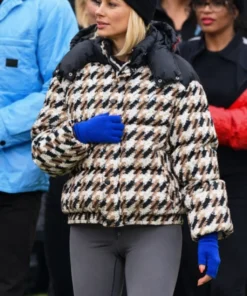 The Traitors US S04 Caroline Stanbury Houndstooth Puffer Jacket