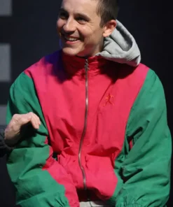 Timothee Chalamet Marty Supreme Red and Green Jacket