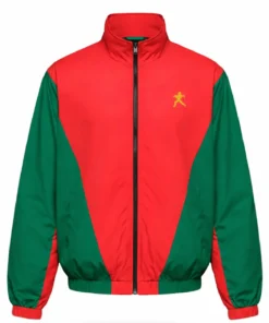 Timothee Chalamet Marty Supreme Red and Green Jacket