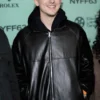Timothee Chalamet Premiere Marty Supreme Leather Jacket