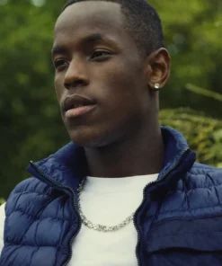 Top Boy Dushane Blue Vest