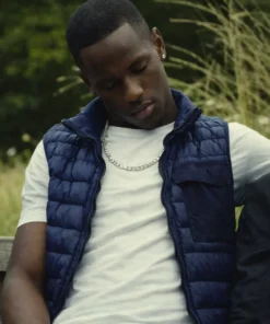 Top Boy Dushane Blue Vest