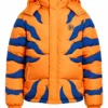Warm Digimon Greymon Orange Puffer Jacket