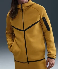 Yellow Fleece Windrunner Full-Zip Jacket