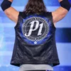 AJ Styles Royal Rumble 2026 Black Leather Vest