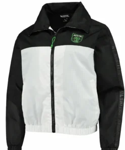 Austin FC Black And White Bomber Jacket