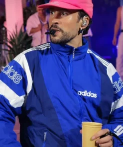 Bad Bunny 2026 Tour Blue Adidas Track Jacket