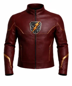 Barry Speedster Leather Jacket – Superhero Cosplay Jacket